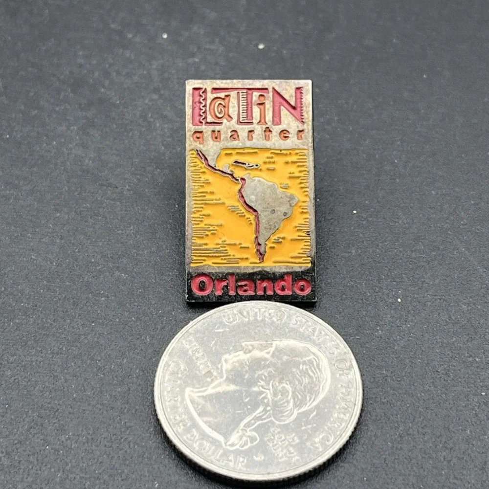 Latin Quarter Orlando Florida South America Lapel Hat Pin